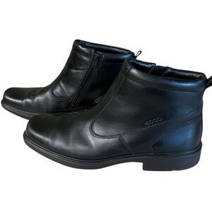 Ecco leather wool lined boots size 46